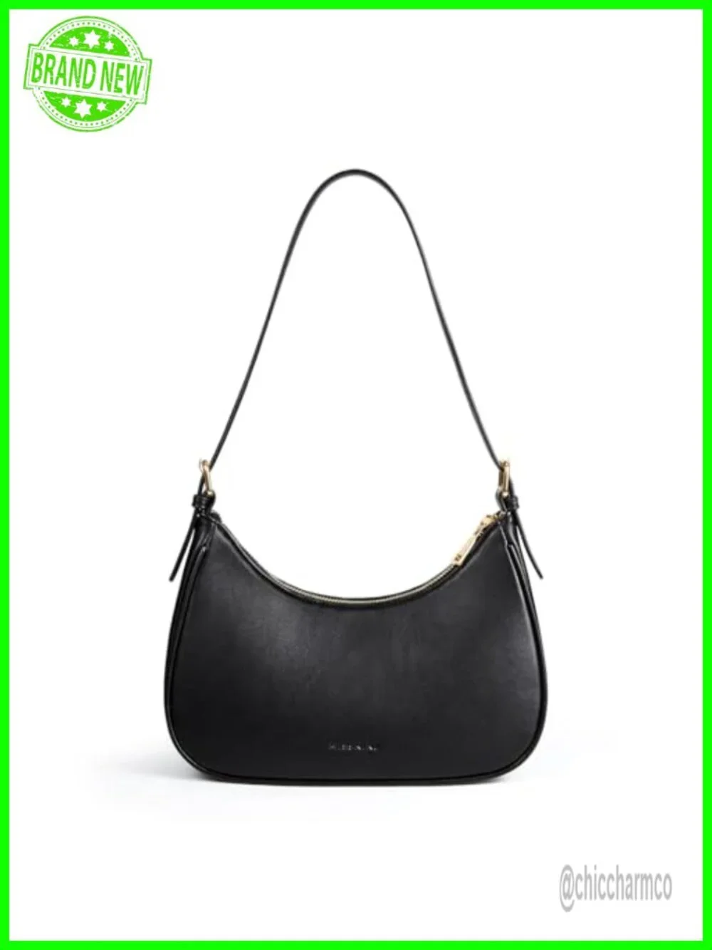PU Leather Small Hobo Shoulder Bag Adjustable Strap Everyday Purse